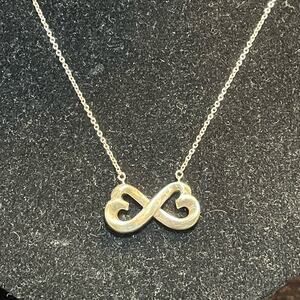 Tiffany and Co. Double Loving Hearts 925 Sterling silver Necklace